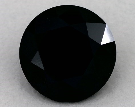 GIA 2.04 Carat Fancy Black-CO Round Cut Diamond