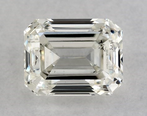 GIA 0.32 Carat J-SI2 Very Good Cut Emerald Natural Diamond