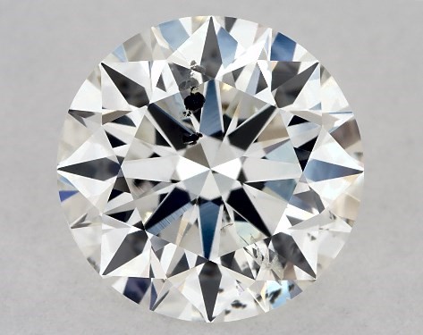 GIA 1.00 Carat H-SI2 Excellent Cut Round Diamond