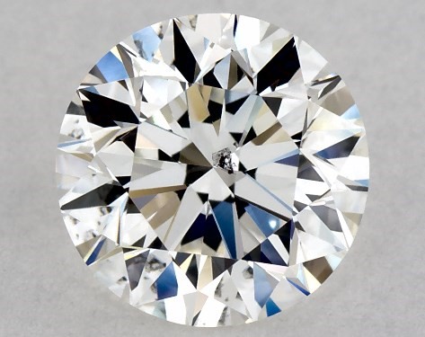 GIA 0.80 Carat H-SI1 Excellent Cut Round Diamond
