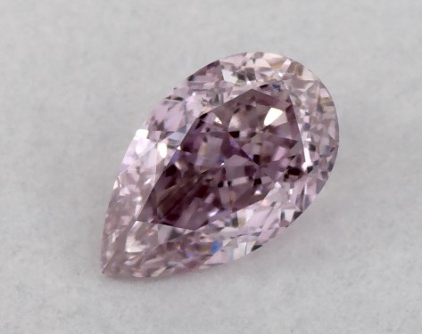 GIA 0.30 Carat Fancy Pinkish Purple-VS2 Pear Shaped Diamond