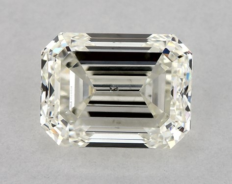 GIA 1.00 Carat K-SI1 Good Cut Emerald Diamond