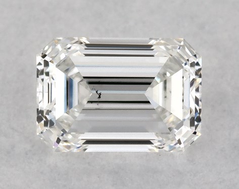GIA 0.30 Carat F-SI1 Good Cut Emerald Diamond