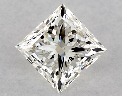 GIA 1.00 Carat K-SI1 Good Cut Princess Diamond