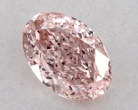 IGI 0.43 Carat Fancy Intense Pink-VS2 Oval Cut Lab-Grown Diamond