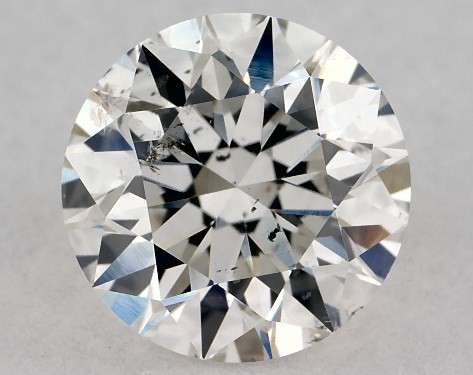 GIA 1.00 Carat H-SI2 Very Good Cut Round Diamond
