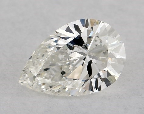 GIA 0.26 Carat H-SI1 Pear Shaped Diamond