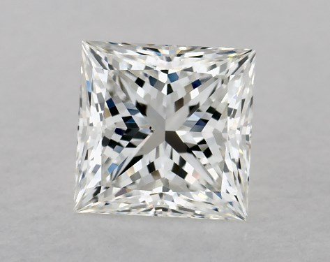 GIA 1.00 Carat H-VS2 Ideal Cut Princess Diamond