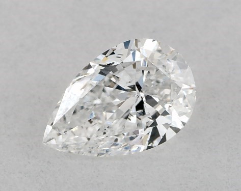 GIA 0.22 Carat D-SI1 Good Cut Pear Diamond