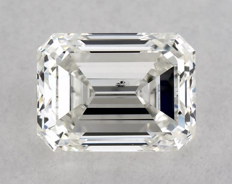 GIA 0.50 Carat I-SI1 Good Cut Emerald Diamond