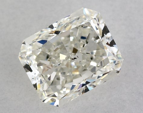 GIA 1.00 Carat J-SI1 Very Good Cut Radiant Diamond