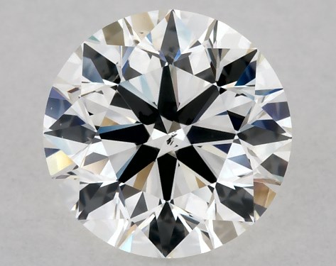 GIA 0.80 Carat H-SI1 Excellent Cut Round Diamond