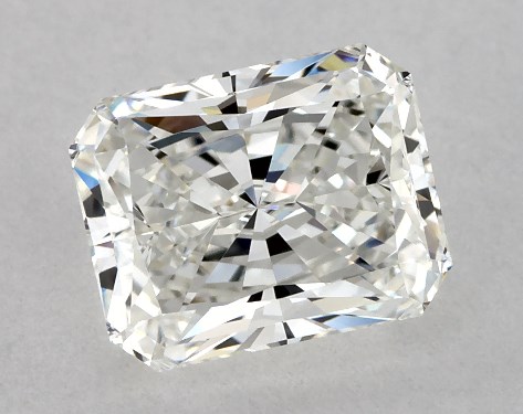 GIA 1.01 Carat H-VVS1 Ideal Cut Radiant Natural Diamond