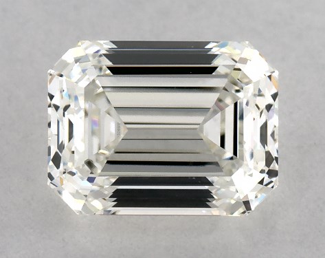 GIA 1.00 Carat H-VS2 Emerald Cut Diamond