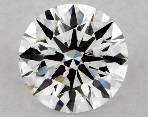 GIA 0.32 Carat J-SI1 Excellent Cut Round Diamond