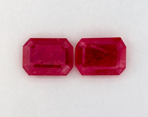 2.32 Total Carat Weight Emerald Natural Rubies