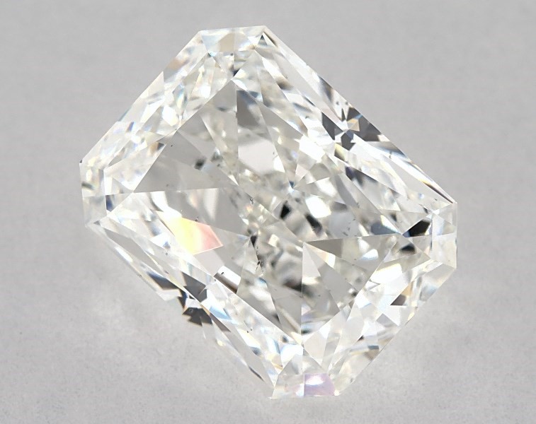 3.81 carat radiant diamond, H SI1