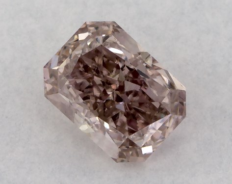 GIA 0.31 Carat Fancy Brownish Pink-VS2 Radiant Cut Diamond