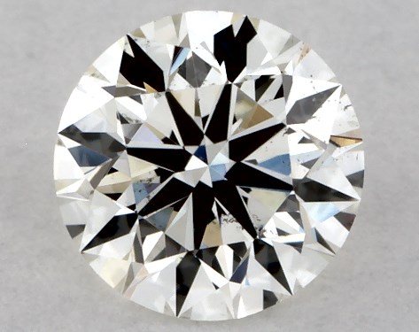 GIA 0.33 Carat J-SI1 Excellent Cut Round Diamond