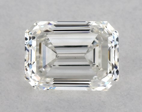 GIA 0.30 Carat F-SI1 Good Cut Emerald Diamond