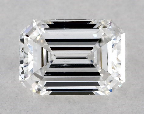 GIA 0.30 Carat D-SI2 Very Good Cut Emerald Diamond