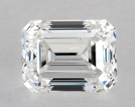 GIA 1.00 Carat F-VS2 Very Good Cut Emerald Diamond