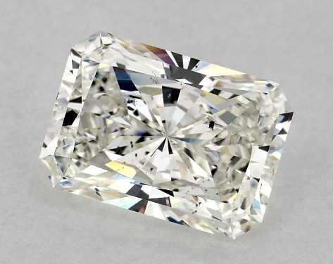 GIA 3.00 Carat I-SI2 Ideal Cut Radiant Diamond