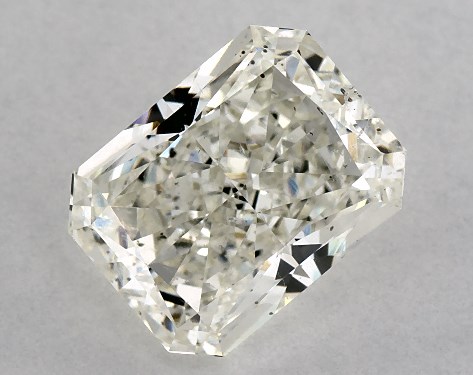 GIA 1.50 Carat J-SI2 Ideal Cut Radiant Diamond