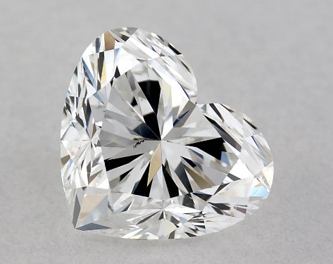 GIA 1.00 Carat F-VS2 Very Good Cut Heart Diamond