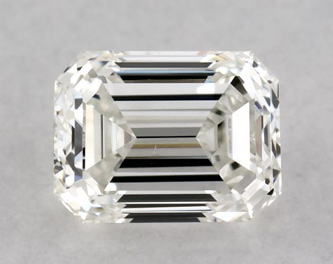 GIA 0.30 Carat H-SI1 Good Cut Emerald Diamond