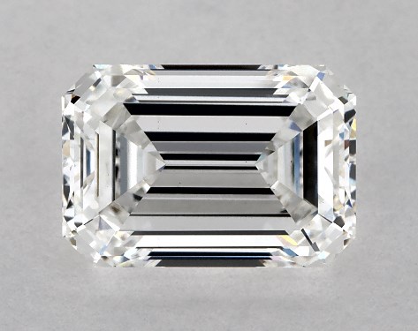 GIA 2.06 Carat F-VS1 Very Good Cut Emerald Lab-Grown Diamond