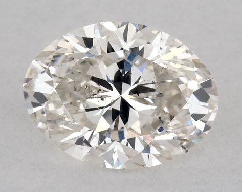GIA 0.50 Carat J-SI1 Oval Cut Diamond