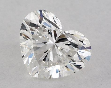 GIA 1.00 Carat F-VS1 Ideal Cut Heart Diamond