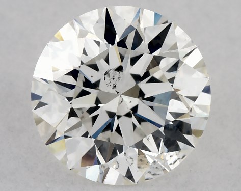 GIA 0.84 Carat H-SI1 Excellent Cut Round Diamond