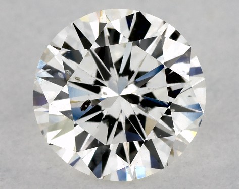 GIA 1.00 Carat H-SI2 Very Good Cut Round Diamond