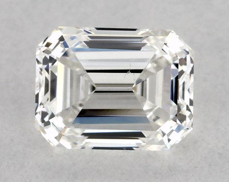GIA 0.30 Carat F-SI1 Good Cut Emerald Diamond