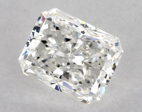 GIA 1.00 Carat F-VS2 Ideal Cut Radiant Diamond