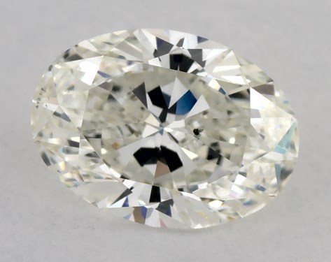 GIA 1.00 Carat K-SI1 Ideal Cut Oval Diamond