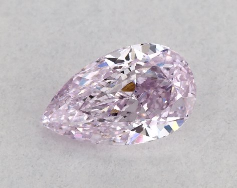 GIA 0.32 Carat Fancy Pinkish Purple-VS1 Pear Shaped Diamond
