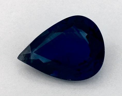 2.78 Carat Pear Natural Blue Sapphire