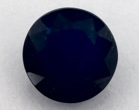 2.01 Carat Round Natural Blue Sapphire