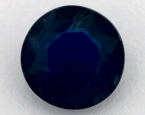 2.15 Carat Round Natural Blue Sapphire