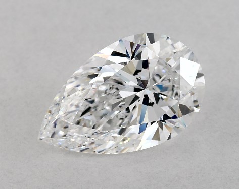 GIA 2.59 Carat D-VVS1 Ideal Cut Pear Lab-Grown Diamond