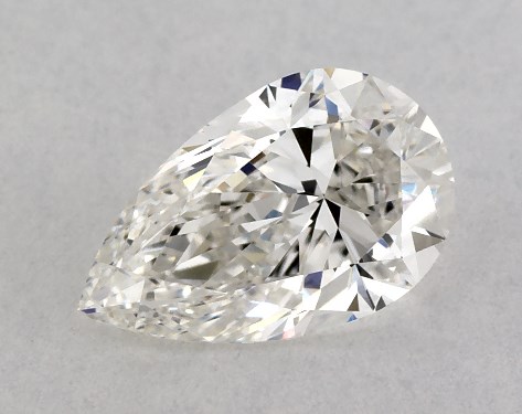 GIA 1.00 Carat F-VVS2 Very Good Cut Pear Diamond