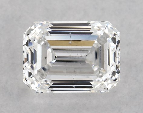 GIA 0.30 Carat E-SI1 Very Good Cut Emerald Diamond