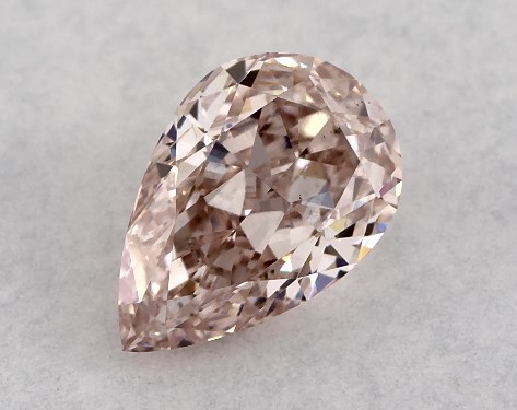 IGI 0.47 Carat Fancy Intense Brownish Pink-VS2 Pear Shaped Lab-Grown Diamond