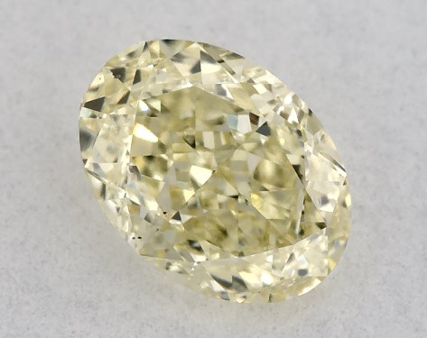 GIA 0.57 Carat Fancy Yellow-VS2 Oval Cut Diamond