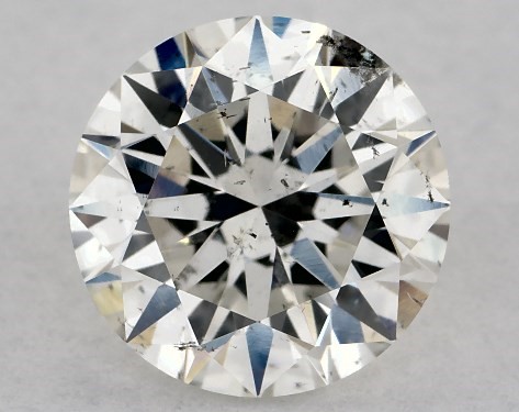 GIA 1.00 Carat H-SI2 Very Good Cut Round Diamond