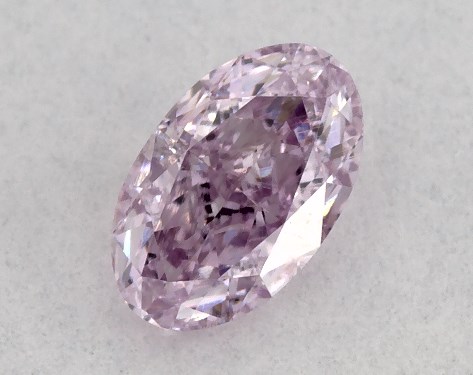 GIA 0.26 Carat Fancy Pinkish Purple-VS2 Oval Cut Diamond