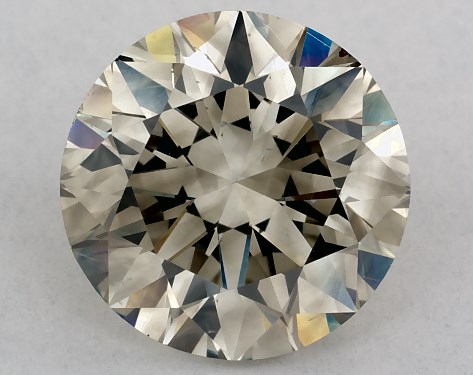 GIA 2.01 Carat Fancy Yellowish Brown-SI2 Round Cut Diamond
